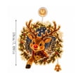 thumbnail image 2 of Diceymbol Christmas Suction Cup Window Light Light-Up Festive Window Scene Flat Plastic Christmas Decoration with Warm LED Lights, 7.09 in Reindeer, 2 of 5