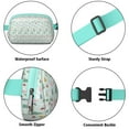 thumbnail image 5 of Light Blue Christmas Tree Pattern Cute Fanny Packs for Women,Travel Waterproof Crossbody Fanny Bags Waist Purse for Women Anti Theft Adjustable Strap for Running Travel Cycling, 5 of 6