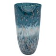 thumbnail image 1 of Sagebrook Home GLASS 14"H OCEAN ART VASE, BLUE, 1 of 1