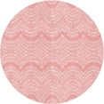 thumbnail image 1 of Ahgly Company Indoor Round Patterned Pastel Red Pink Area Rugs, 8' Round, 1 of 6