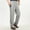 Gray, variant on Sakmal Elastic Waist Khaki Pants Men Cotton and Linen Straight Leg Dress Stretch Green Chino Pants Men XXL