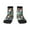 2 Black-1, variant on Colored Glass Pattern Quarter Crew Socks,Toe Seamed Ankle Socks,Cotton Cushioned Breathable Athletic Crew Sports Socks