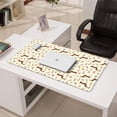thumbnail image 3 of 31.5x15.7 Inch Gaming Mouse Pad, Non-Slip Stitched Rubber Desk Mat for Desktop & Laptop,Dachshund Forest Floral Beige Pattern, 3 of 6