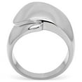 thumbnail image 5 of High polished (no plating) Stainless Steel Ring with No Stone for Women Minimalist Theme No Stone Stone Color Style TK207 Size 6, 5 of 6