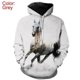 thumbnail image 3 of Sudadera con capucha con diseño de caballo y corcel para hombre y mujer, ropa con estampado 3D de pura sangre, novedad en sudaderas con capucha, moda Harajuku y2k, 3 of 5