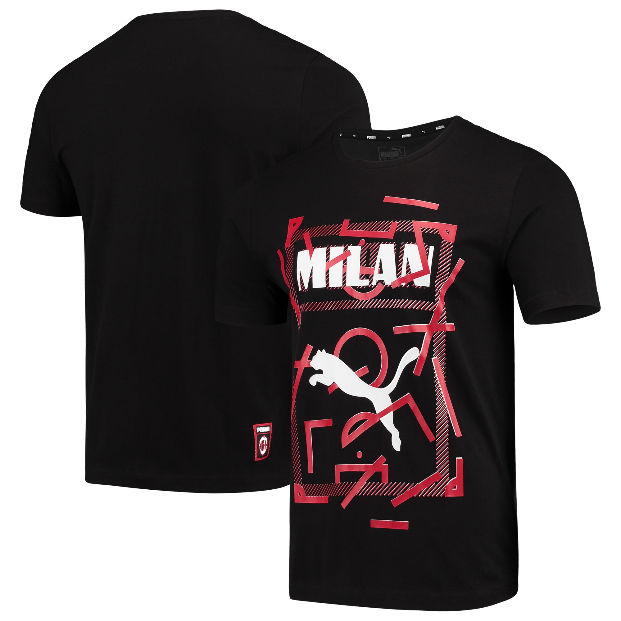 PUMA - AC Milan Puma DNA T-Shirt - Black - Walmart.com ...