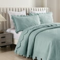 thumbnail image 4 of MarCielo 3Pcs 100% Cotton Oversized Quilt Bedspread Coverlet Set TK, 4 of 7