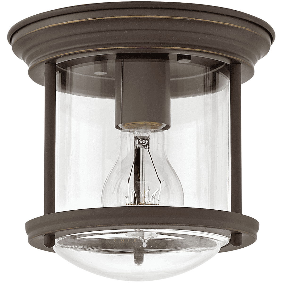 Flush Mounts 1 Light Fixtures With Oil Rubbed Bronze Finish Steel