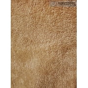 Fabric Empire 60 Heavy Duty Sherpa Sheep Skin Sewing & Craft Fabric By The Yard, Light Camel