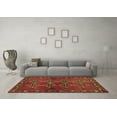 thumbnail image 3 of Ahgly Company Indoor Round Abstract Brown Contemporary Area Rugs, 8' Round, 3 of 4