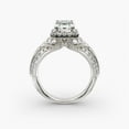 thumbnail image 2 of First Jewelry Emerald Cut 1.9 Ct Moissanite Engagement Wedding Band - 14k White Gold Plated Ring - Anniversary Moissanite Band for Her - Beautiful Special Occasion Ring for Women, 2 of 4