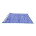 thumbnail image 2 of Ahgly Company Machine Washable Indoor Rectangle Abstract Blue Modern Area Rugs, 5' x 7', 2 of 4