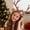 Brown-BW Home Decor, variant on karymi Christmas Oversized Antlers Headband with Bow Tie Hair Band 11.02 inch Brown Red Coffee Plastic Festive Party Accessory Christmas Party Decorations Big Savings Big Savings Winter Savings