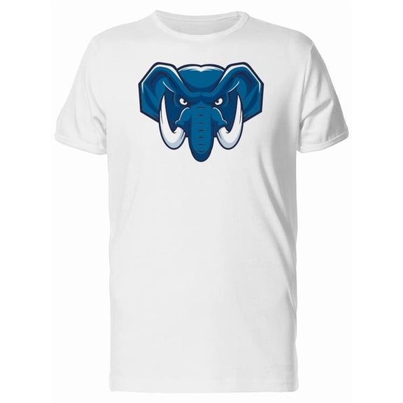 Aggressive Blue Elephant Tee Men's -Image by Shutterstock