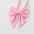 thumbnail image 3 of Xfvqtps Girls Bow Tie Solid Color Bowties Adjustable Neckties for Uniform School Party Pink, 3 of 4