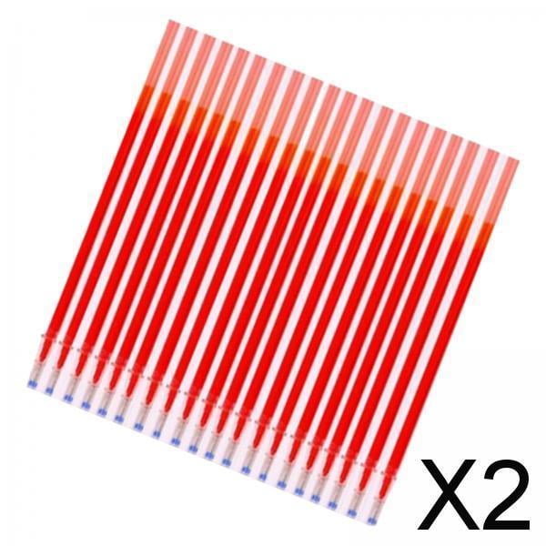 Juego de 40 Recambios para Bolígrafos de Gel Rojo Perfecl 2 Piezas