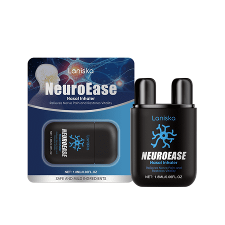 Laniska Nasal Inhaler - Menthol, Ginger & Lemon for Nasal Congestion Relief & Freshness