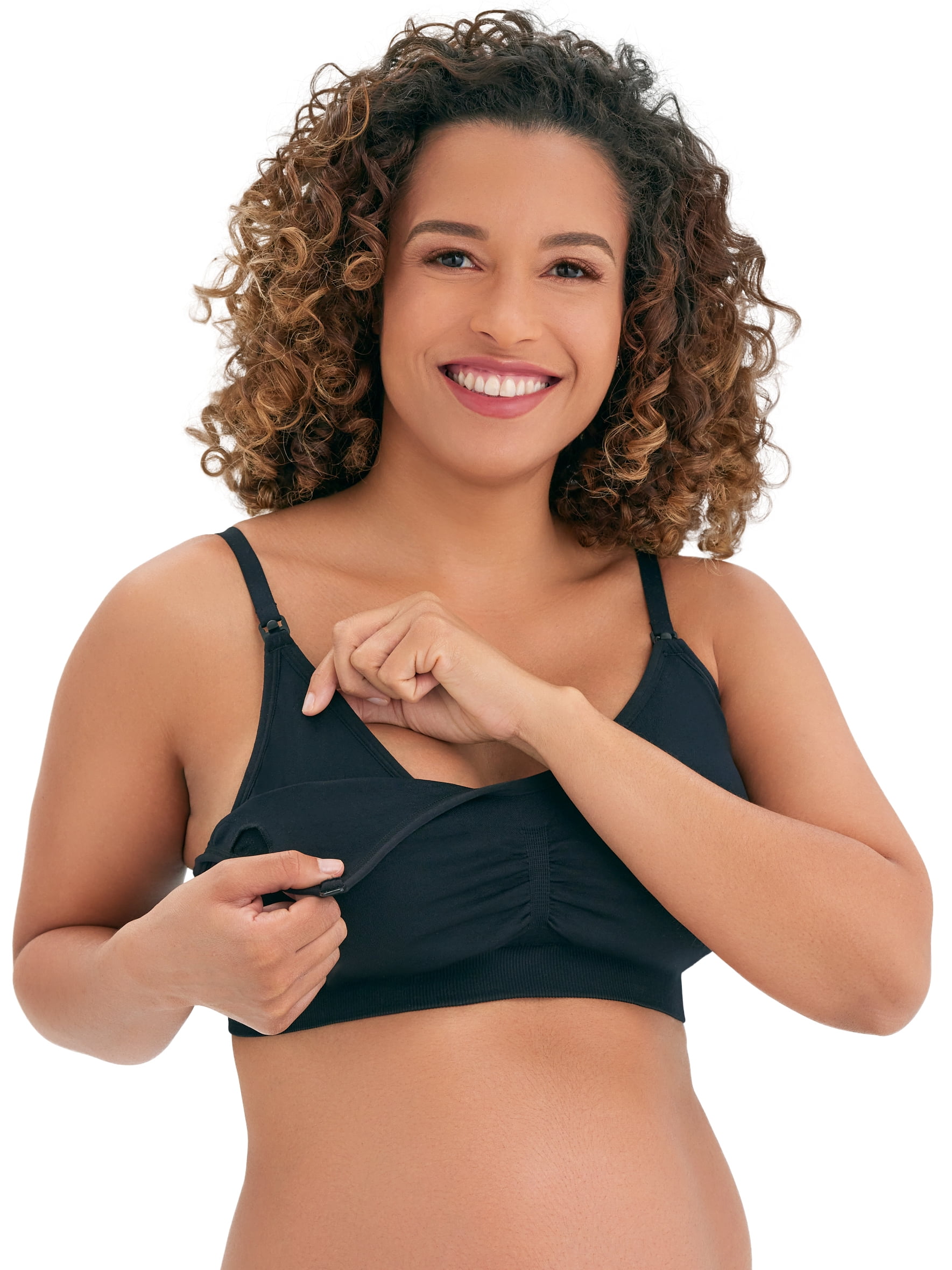 Joyspun Women’s Maternity Seamless Nursing/Pumping Bralette, Sizes S-XXXL