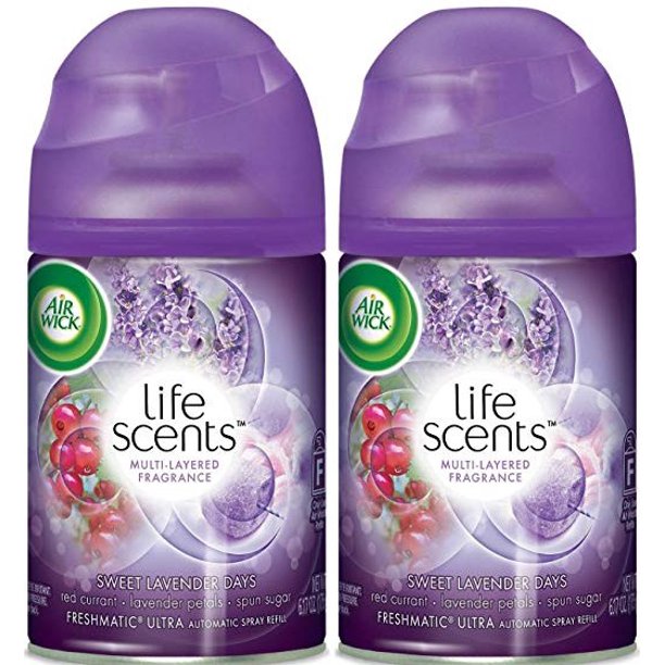 Air Wick Life Scents Freshmatic Refill Automatic Spray, Sweet Lavender Days, 6.17oz, Air