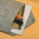 thumbnail image 3 of Carpeta de fieltro, maletín resistente, bolsa para documentos, carpetas para documentos, portafolios, sobre para cartas, bolso con cierre de botón, para oficina, hogar, escuela, papelería, juego de 2, 3 of 6