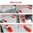 thumbnail image 5 of Tile Leveling System Clips, 100/200 Pcs DIY Tiles Leveler Spacers, Tile Leveling System for Professional Ceramic Tile and Stone Installation, 5 of 7