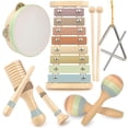 thumbnail image 1 of Juego de instrumentos musicales Stoie's Wooden para niños de 1 a 3 años, 1 of 9