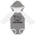 thumbnail image 3 of Inktastic My Best Friend is My Step Mother with Hearts Boys or Girls Long Sleeve Baby Bodysuit, 3 of 5