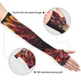 thumbnail image 3 of ALAZA Boho Turkey Feather UV Sun Protection Arm Sleeves UPF 50+ Compression Cooling Sleeve 1 Pair, 3 of 7