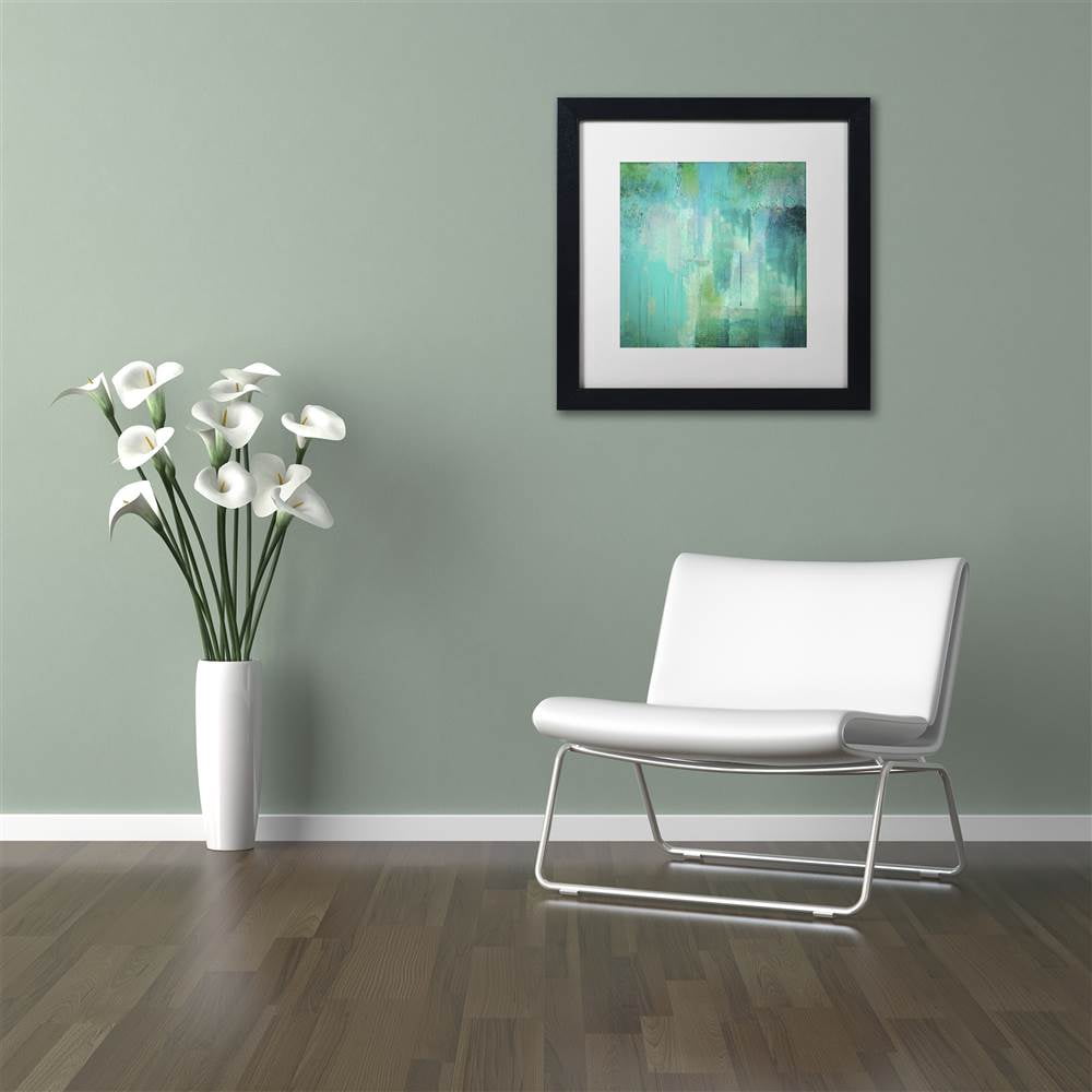 Color Bakery 'Aqua Circumstance' Matted Framed Art
