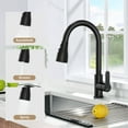 thumbnail image 7 of Matte Black FinishedPull Down Kitchen Faucet Head Replacement for Kitchen Faucet, 3-Modes & 7 Adapters, 7 of 7