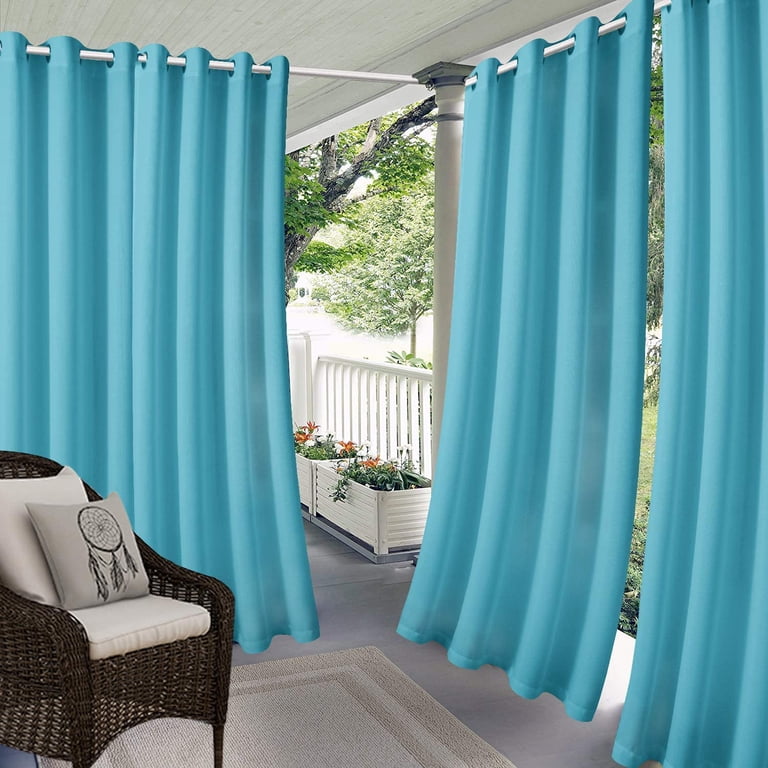 カーテン Hyg ZXNYH Linen Look Indoor/Outdoor Curtains, 105 x 95 Inch, Cream