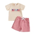 thumbnail image 7 of Jamsmile Toddler Boys Outfit Sets Summer Short Sleeve Shirts And Plaid Drawstrings Shorts Casual Two Piece Boys Playsuits, 7 of 7