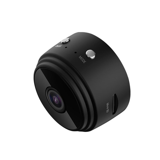 Sidaley Mini cámara grabadora de vídeo cámara inalámbrica mano de obra fina sin rebabas accesorios de larga duración para exteriores suministros de Cámaras de vídeo negro 32G