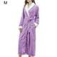 thumbnail image 4 of Bata larga de franela para hombre y mujer Bearachild albornoz cálido camisón cálido informal de Manga larga Púrpura M, 4 of 6