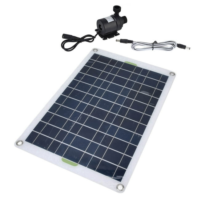 Bomba de Agua de Energía Solar, Bomba de Agua Solar Ampliamental Utilizada Panel de 50 W 800 L/H de PlásTico de Silicona para Jardín para Fuente para el Hogar