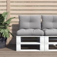 thumbnail image 1 of vidaXL Pallet Cushions 2 pcs Grey Fabric, 1 of 5