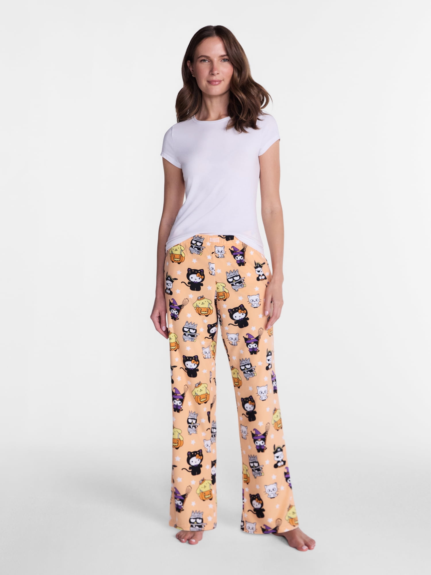 Hello Kitty Women's Halloween Velour Sleep Pants, Sizes XS-3X