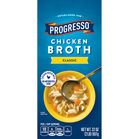 (6 Pack) Progresso Chicken Broth, Gluten Free 32