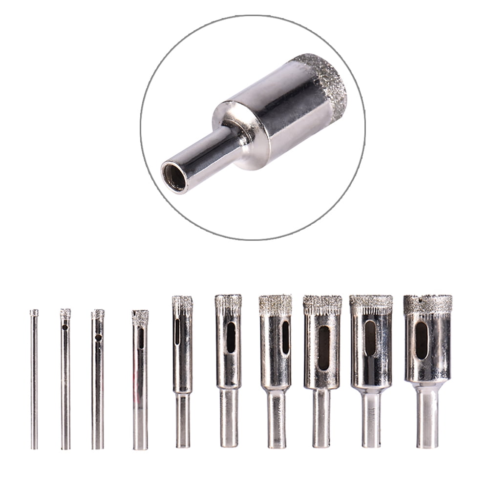 Akoyovwerve 10 PCS/ Set 3 18 Mm Diamond Opening Device Drill Coated
