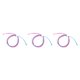 thumbnail image 5 of Jumpingount de cuerda, joyería estética elegante ajustable, cordón cómodo, accesorios de mujer para chicas adolescentes, púrpura + azul Morado+Azul 3piezas Jumpingount CBP251200, 5 of 6