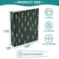 thumbnail image 3 of FORMRS 3 Ring Binder 1.5 inch with Pockets Set of 2 Clip Board 200 Sheets Capacity, Dark Green Plants, 3 of 8