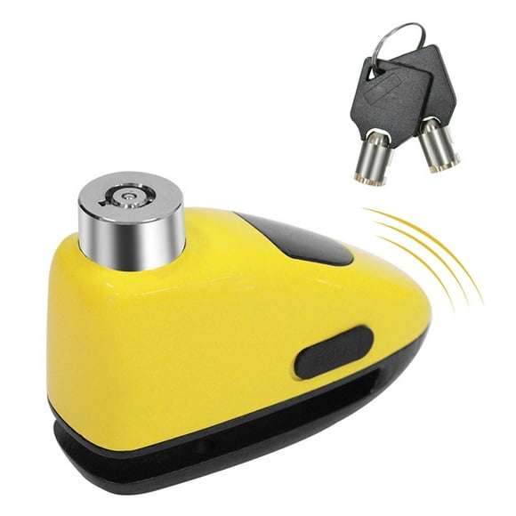 Bloqueo de disco de bicicleta Bloqueo de disco de rueda de seguridad antirrobo impermeable con cable de recordatorio