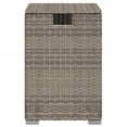 thumbnail image 3 of vidaXL Propane Tank Cover Table Grey 40x40x60 cm Poly Rattan, 3 of 5
