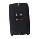 thumbnail image 2 of Funda para llave de coche, funda de silicona para llavero, protector único de 4 botones, regalo para coche Línea blanca negra, 2 of 9