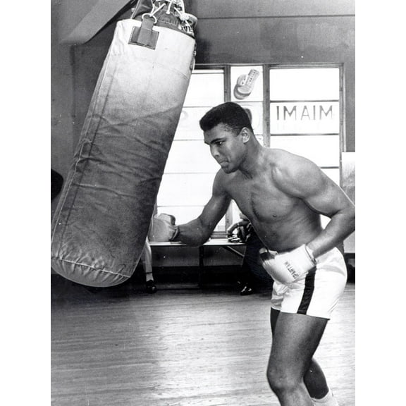 Art.com Muhammad Ali Training at the 5th Street Gym, Miami Beach, 27 September 1965 Photographic Print, 12" x 16"