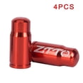 thumbnail image 2 of 4 Pcs Bouchon de Valve Presta en Aluminium pour Vélo de Route pour Course Rouge, 2 of 5