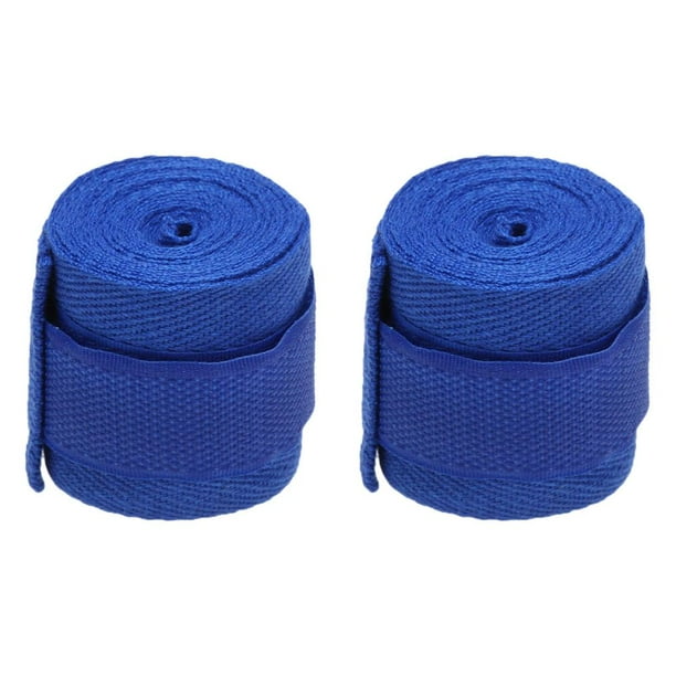 Guantes deportivos de algodón para Kick Boxing, vendaje Sanda para muñeca, 2,5 m, 4 Uds. (azul) Likrtyny Para estrenar