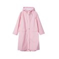 thumbnail image 1 of Naiovety Chubasquero largo con estilo para mujer, impermeable, transpirable, impermeable, impermeable, portátil, para acampar y ciclismo Paraguas de lluvia Rosa claro L, 1 of 6