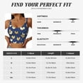 thumbnail image 5 of Uemuo Funny Chicken Pattern Women's Sports Bra - High Impact Support, Breathable, and Comfortable Athletic Bra for Running, Yoga, and Workouts, 5 of 9