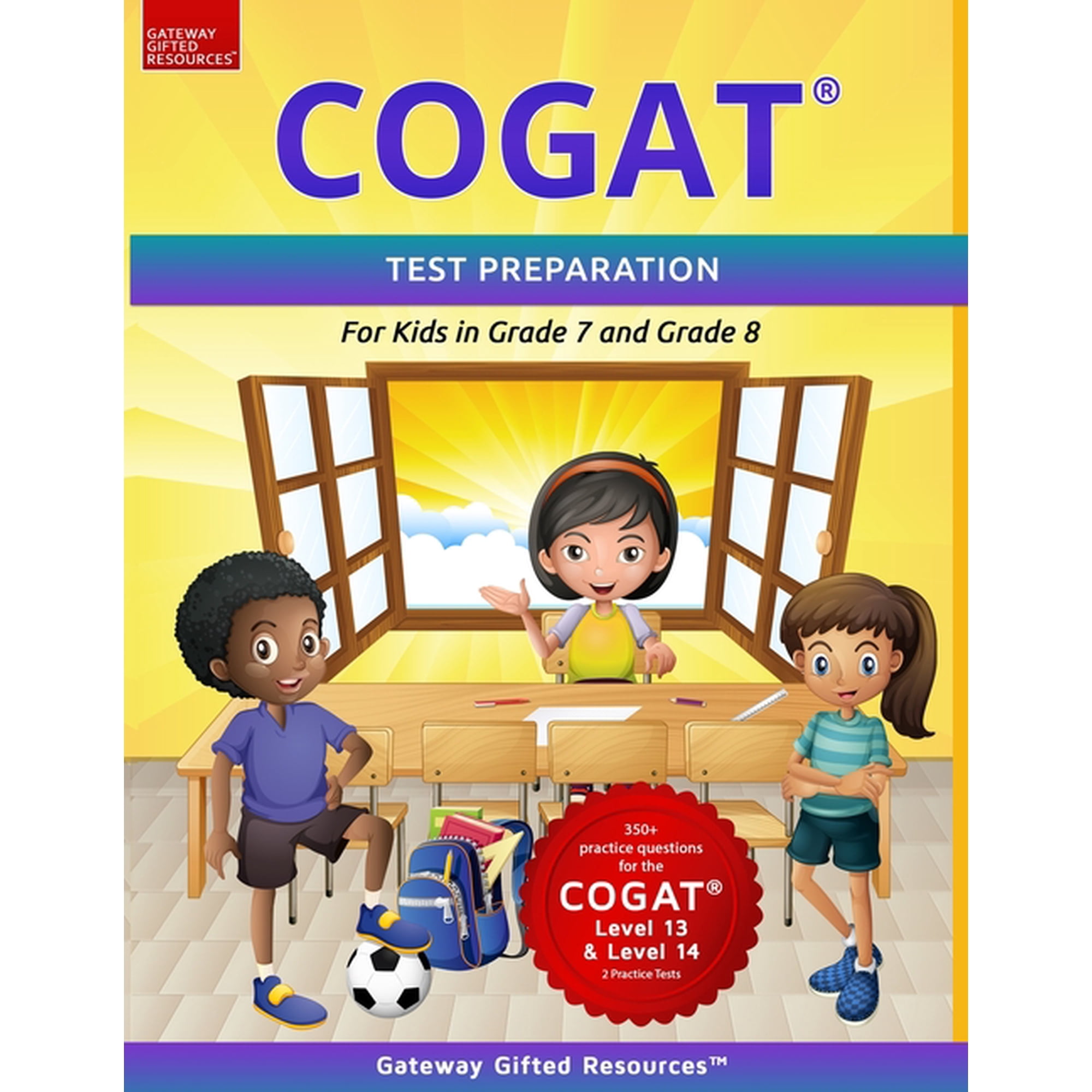 COGAT Test Prep Grade 7 and Grade 8 Level 13 and Level 14: Two Practice Tests, (Paperback)